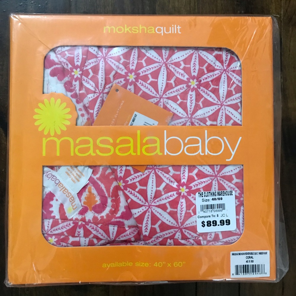 Masala Baby Girl Quilted Blanket 40x60